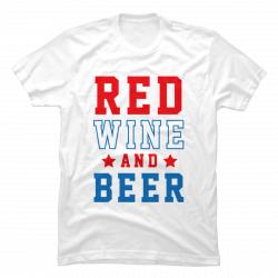 red wine and beer shirt